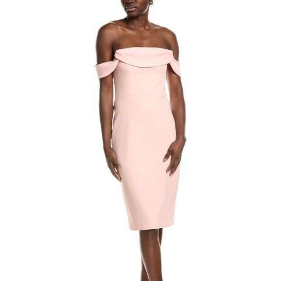 Laundry By Shelli Segal Off Shoulder Sheath Dress - Picture 1 of 3